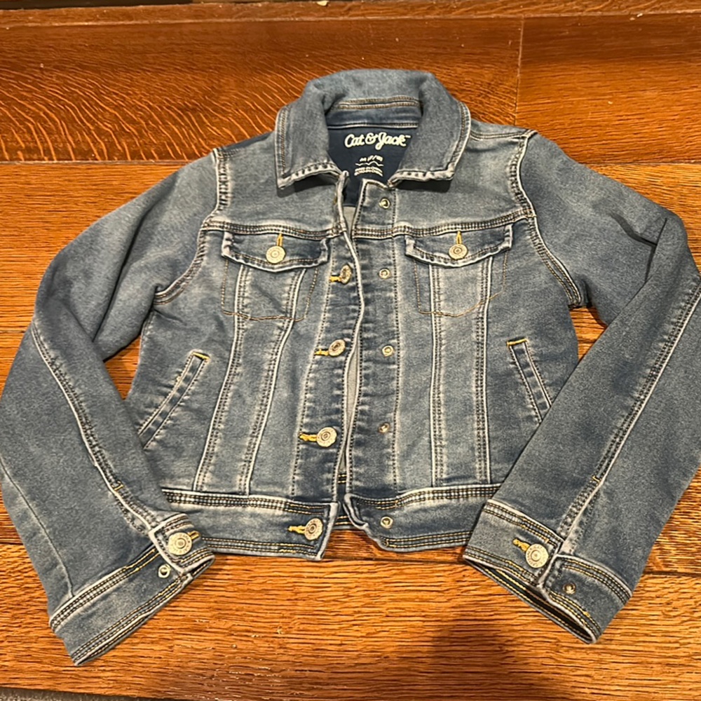 Cat & Jack Blue Jean Jacket Classic Denim Style